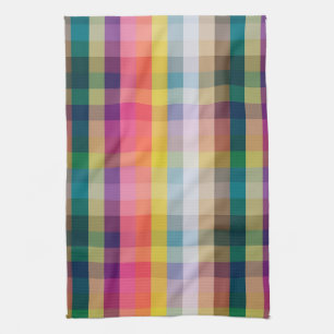 Abstract Scottish Plaid Towel