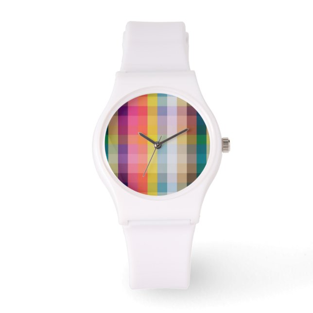 Abstract Scottish Plaid Watch (Front)