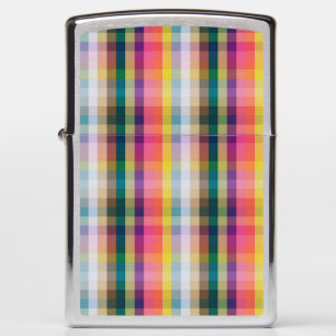 Abstract Scottish Plaid Zippo Lighter