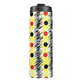 Abstract Scribble Polka Dot Pattern