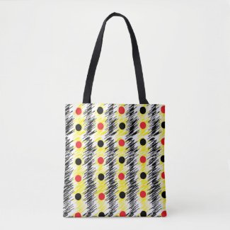 Abstract Scribble Polka Dot Pattern