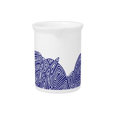Abstract Scribbleprint Pitcher