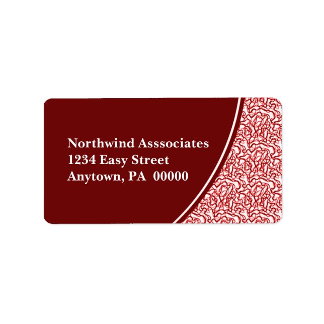Abstract Scribbles Address Label (Front)