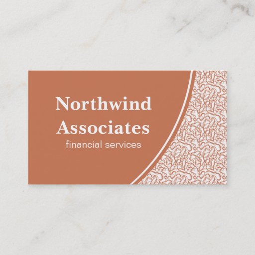 Customizable Abstract Scribbles Business Card, Orange