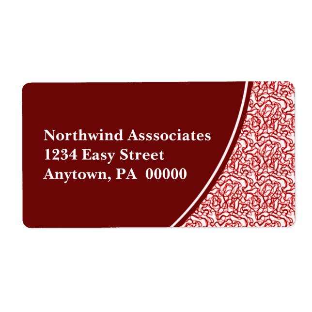 Abstract Scribbles Shipping Label (Front)