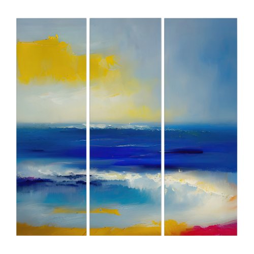 Abstract Sea 04 Triptych
