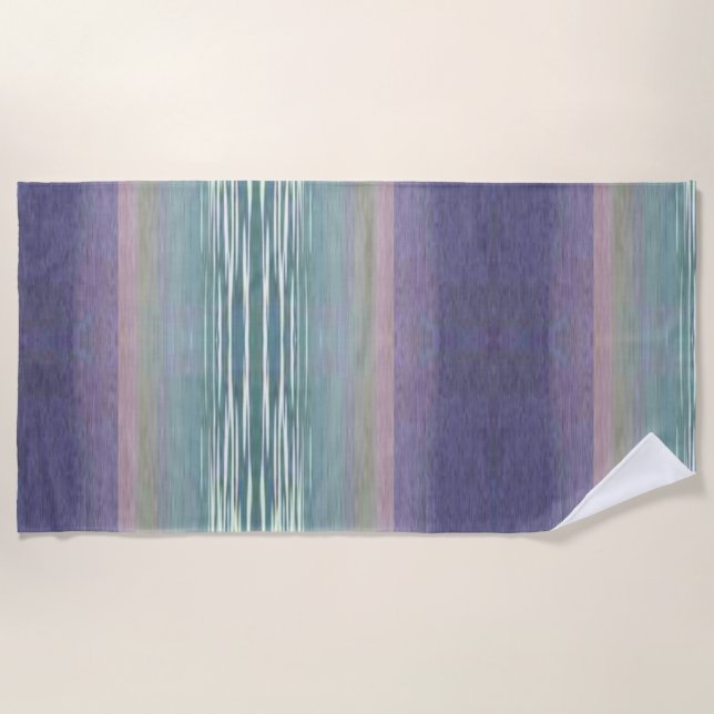 Abstract Sea and Sky Beach Towel (Front)