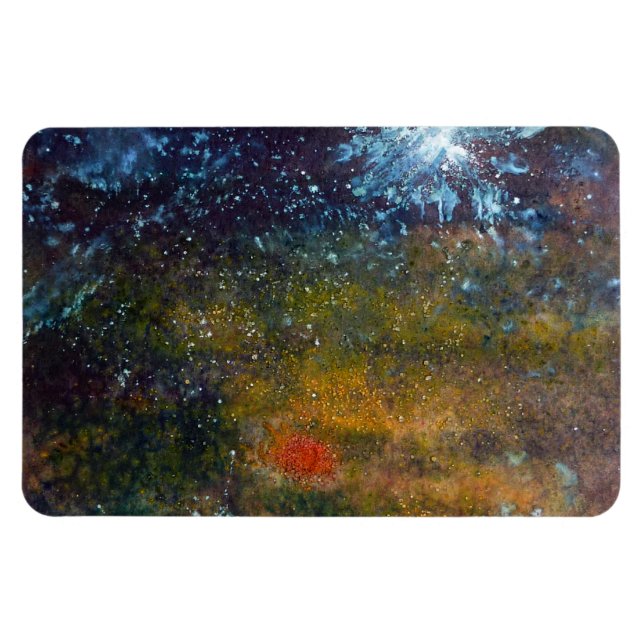 Abstract, Sea at Night. Magnet (Horizontal)