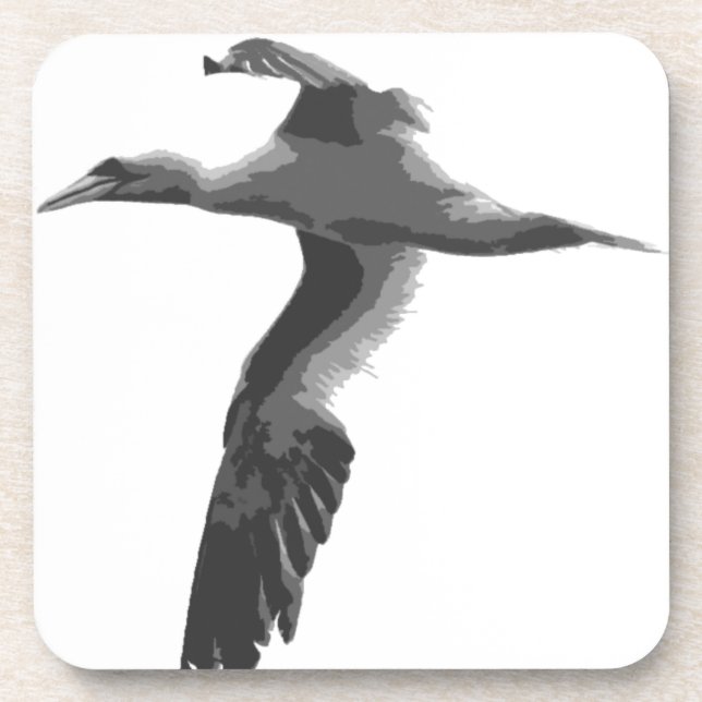 Abstract Sea Birds Beverage Coaster (Front)