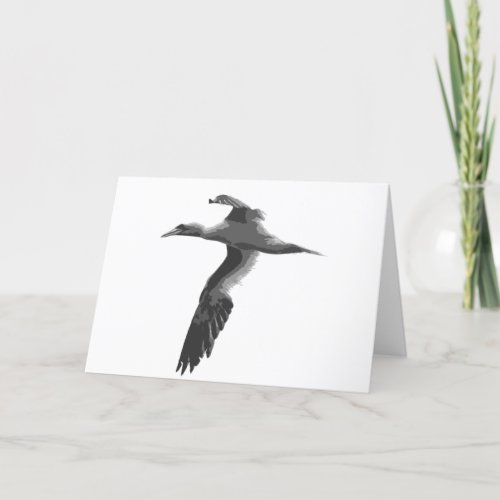 Abstract Sea Birds Card