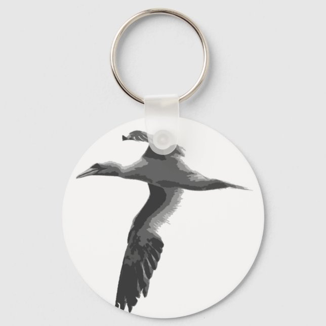 Abstract Sea Birds Keychain (Front)