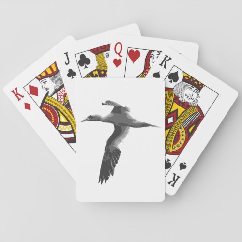 Abstract Sea Birds Playing Cards