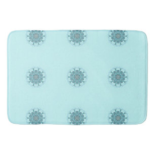 Abstract sea foam bathroom mat