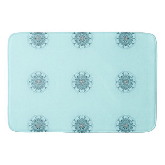 Abstract sea foam bathroom mat