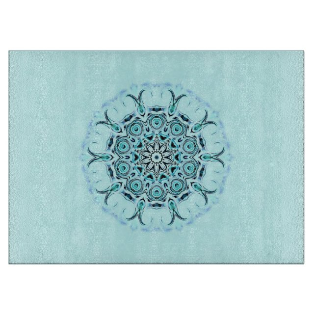 abstract sea foam cutting board (Front)