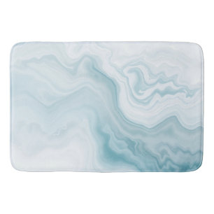 Abstract Sea Foam Rendering with Delicate Swirls  Bath Mat