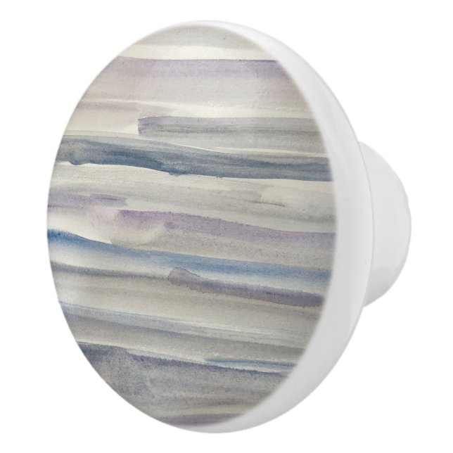 Abstract Sea Painting Pattern Ceramic Knob (Right)