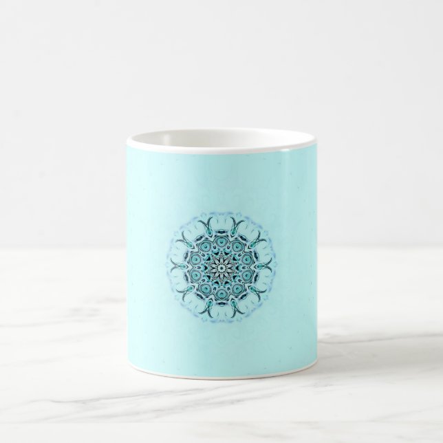 abstract seafoam coffee mug (Center)