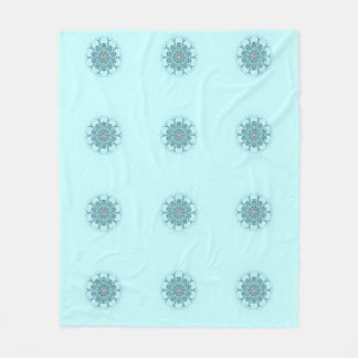 abstract seafoam fleece blanket