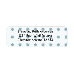 abstract seafoam label