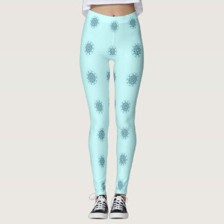 Abstract seafoam leggings