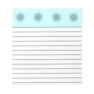 Abstract seafoam notepad