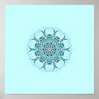 abstract seafoam poster