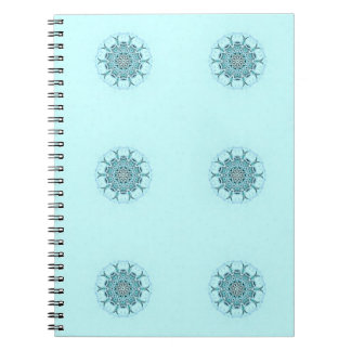 Abstract seafoam tile notebook