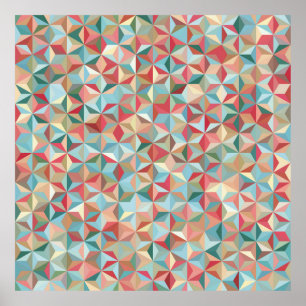 Abstract seamless background consisting of pastel  poster