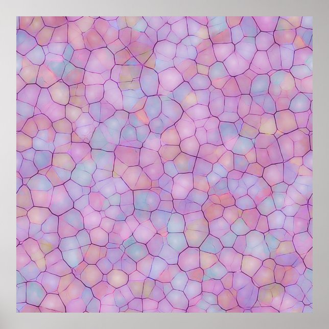 Abstract seamless background of colorful spots lik poster (Front)