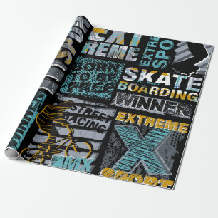 Abstract seamless grunge pattern. Urban style mode Wrapping Paper