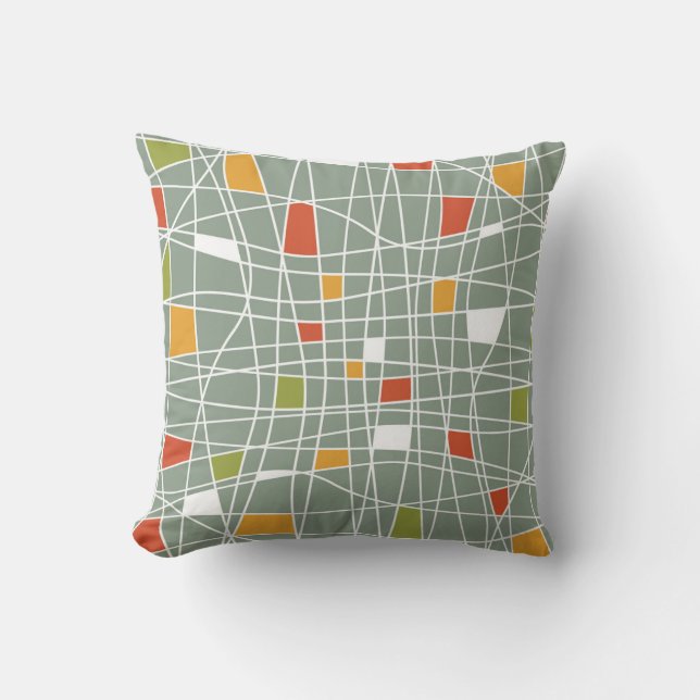 Abstract Seamless: Modern Pattern Design. Throw Pillow (Front)