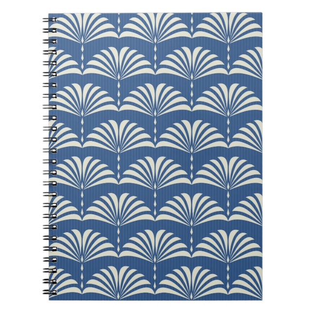 Abstract seamless oriental floral pattern Art deco Notebook (Front)