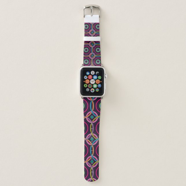 Abstract seamless pattern background.abstract, abs apple watch band (Front)