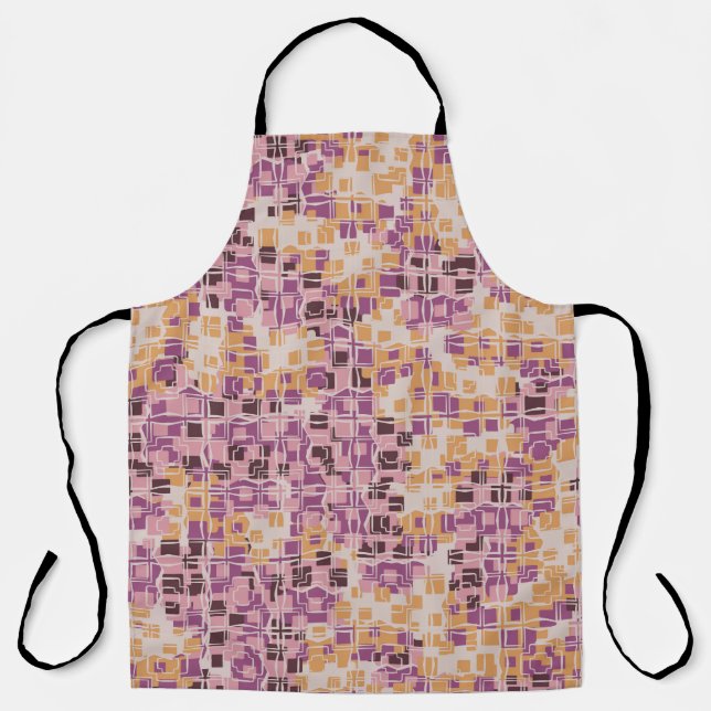Abstract seamless pattern. Chaotic rounded squares Apron (Front)