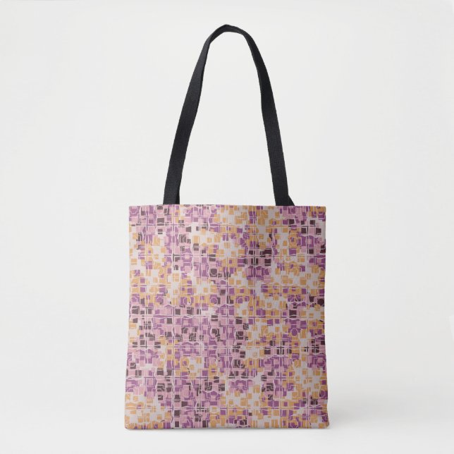 Abstract seamless pattern. Chaotic rounded squares Tote Bag (Front)
