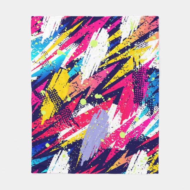 Abstract seamless pattern. Creative background wit Fleece Blanket (Front)