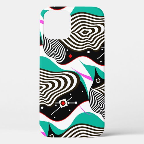 Abstract Seamless Pattern Creative Design iPhone 12 Case