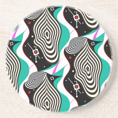 Abstract Seamless Pattern Creative Design Coaster
