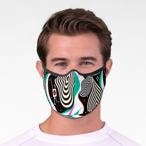 Abstract Seamless Pattern Creative Design Premium Face Mask
