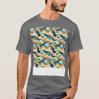 Abstract Seamless Pattern Geometric Lines Shapes G T-Shirt