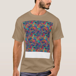 Abstract Seamless Pattern Geometric Lines Shapes G T-Shirt