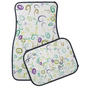 Abstract seamless pattern handmadeabstract, art, b car floor mat