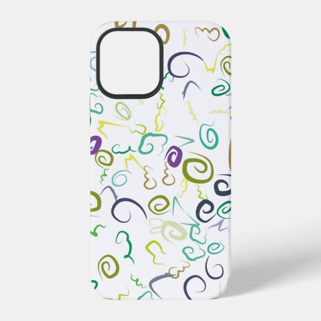 Abstract seamless pattern handmadeabstract, art, b iphone case (Back)