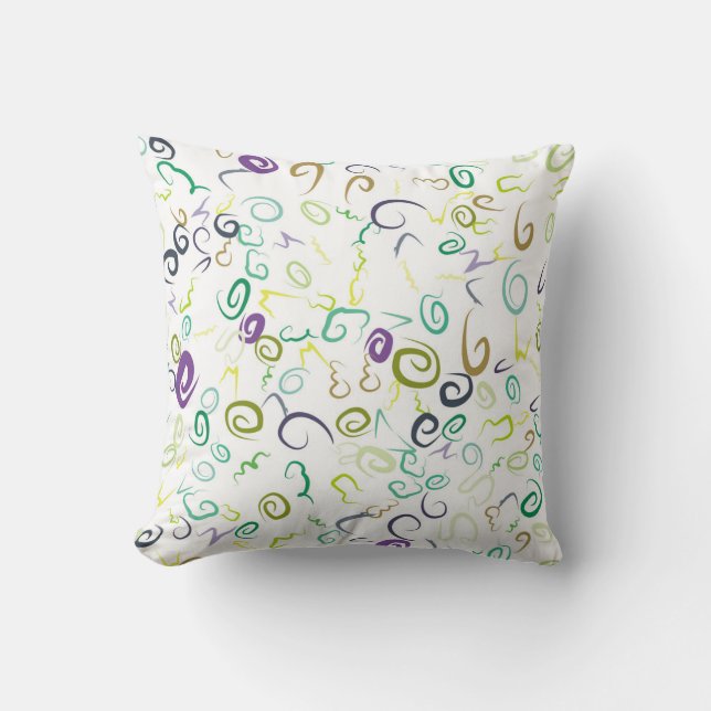 Abstract seamless pattern handmadeabstract, art, b throw pillow (Front)