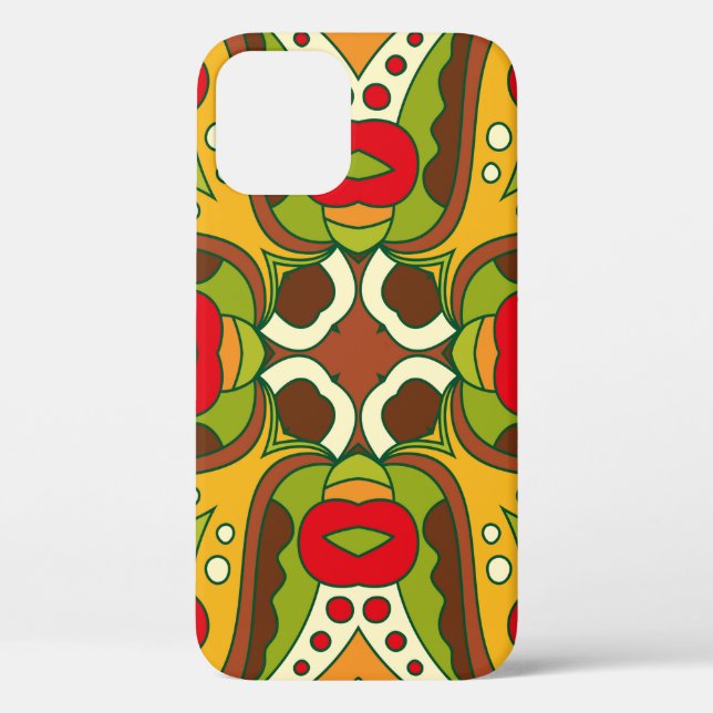Abstract seamless pattern in oriental ethnic style Case-Mate iPhone case (Back)