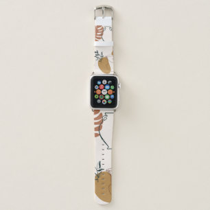 Abstract seamless pattern of Greek sculpture head Apple Watch Band