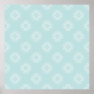 Abstract seamless pattern of Powder Blue color bac Poster