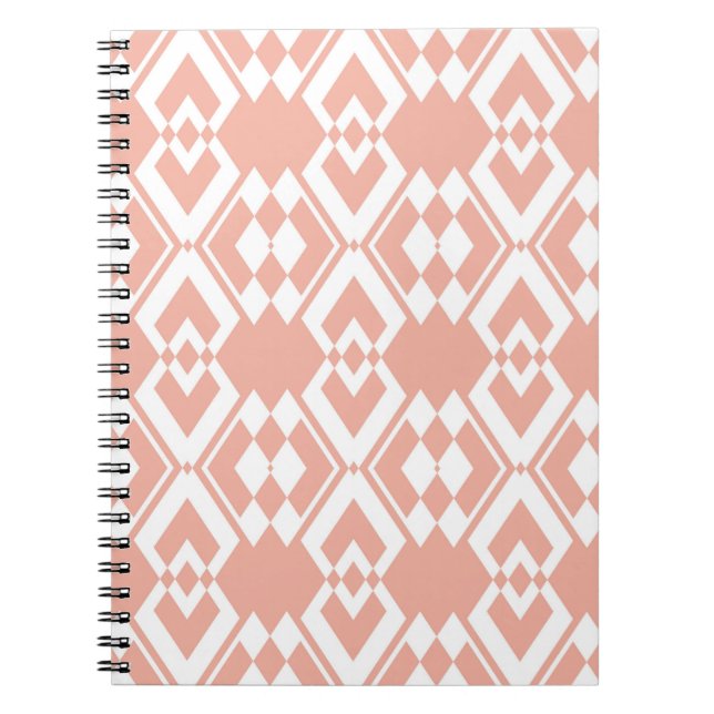 Abstract seamless pattern of Wax flower pink color Notebook (Front)