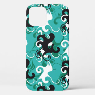 Abstract seamless pattern qualitative vintage illu iPhone 12 case